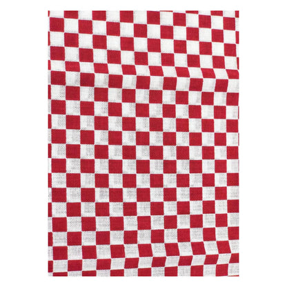 Japanese Tenugui Towel - Ichimatsu (Checkered Pattern) [Red]