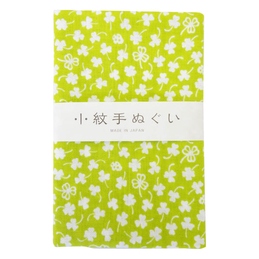 Japanese Tenugui Towel - Clover