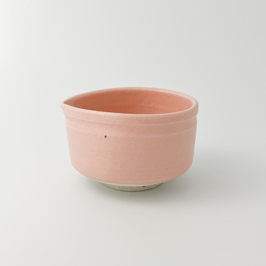 Matcha Bowl With Spout (Pink)