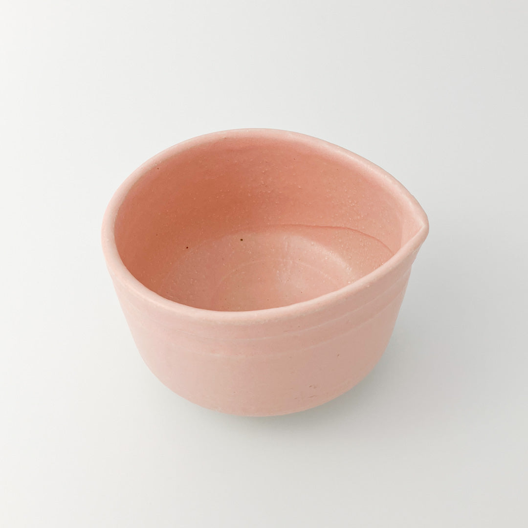 Matcha Bowl With Spout (Pink)